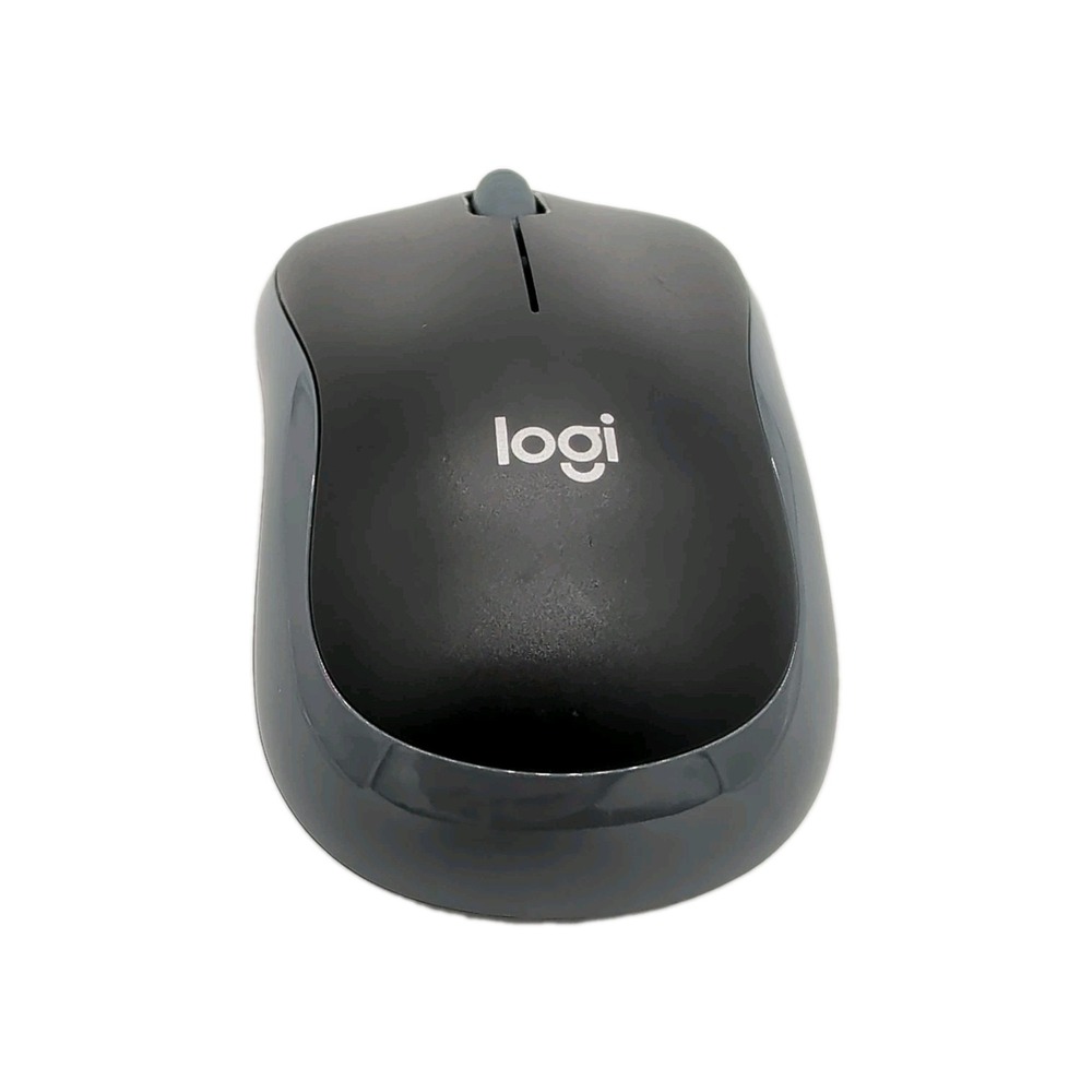 Logitech M185 Wireless Mouse Black & Gray - No Dongle / Receiver - Untested